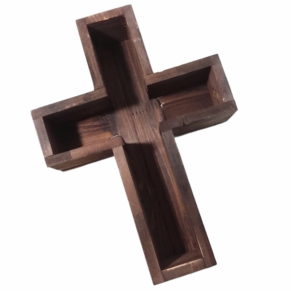 Southwestern Style Cross Decor Trinket Box - Picture 3 of 9